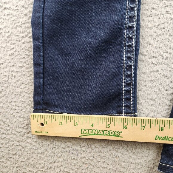 SILVER Jeans Womens Size 26 Aiko Capri Blue Wash Thick Stitch Low Rise Denim - Picture 7 of 11